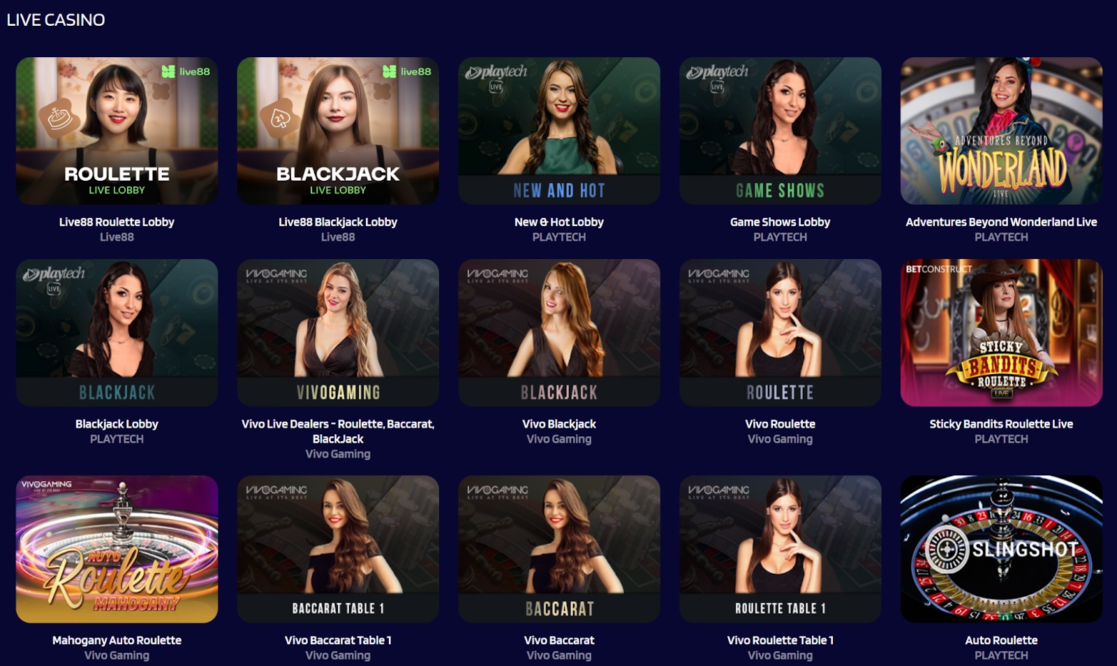 LyraBet Casino Live