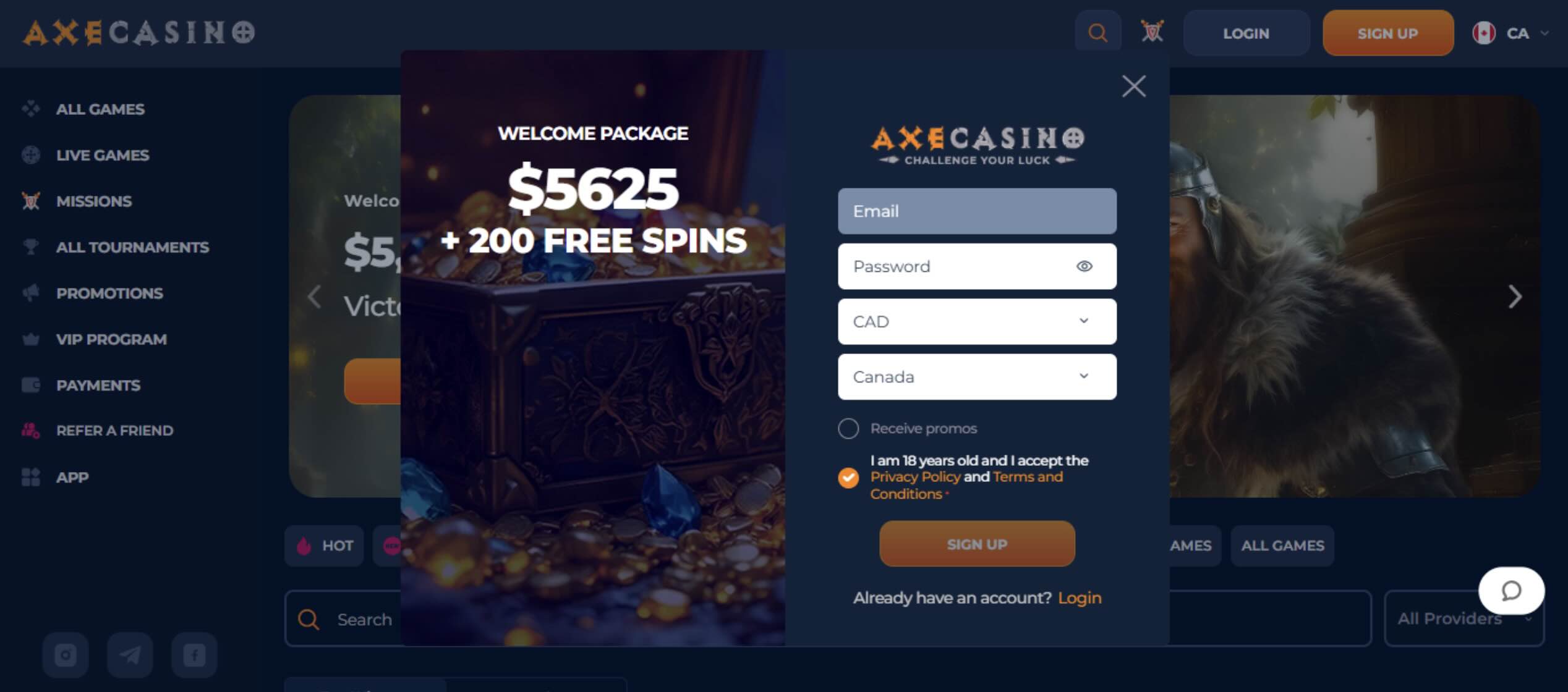 Axe Casino