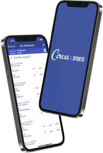 Circa Sportsbook iphone mockup