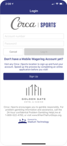 Circa Sportsbook login process