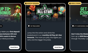 different Horseplay promotions on their website