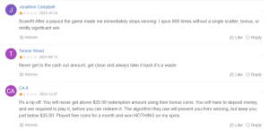 APKPure Reviews on GoGoGold - Complaints tied to Redemption Limits and Needing Deposits