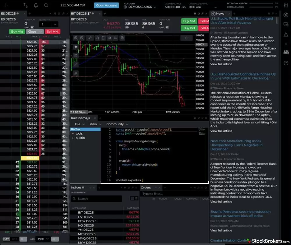 Ninja Trader page