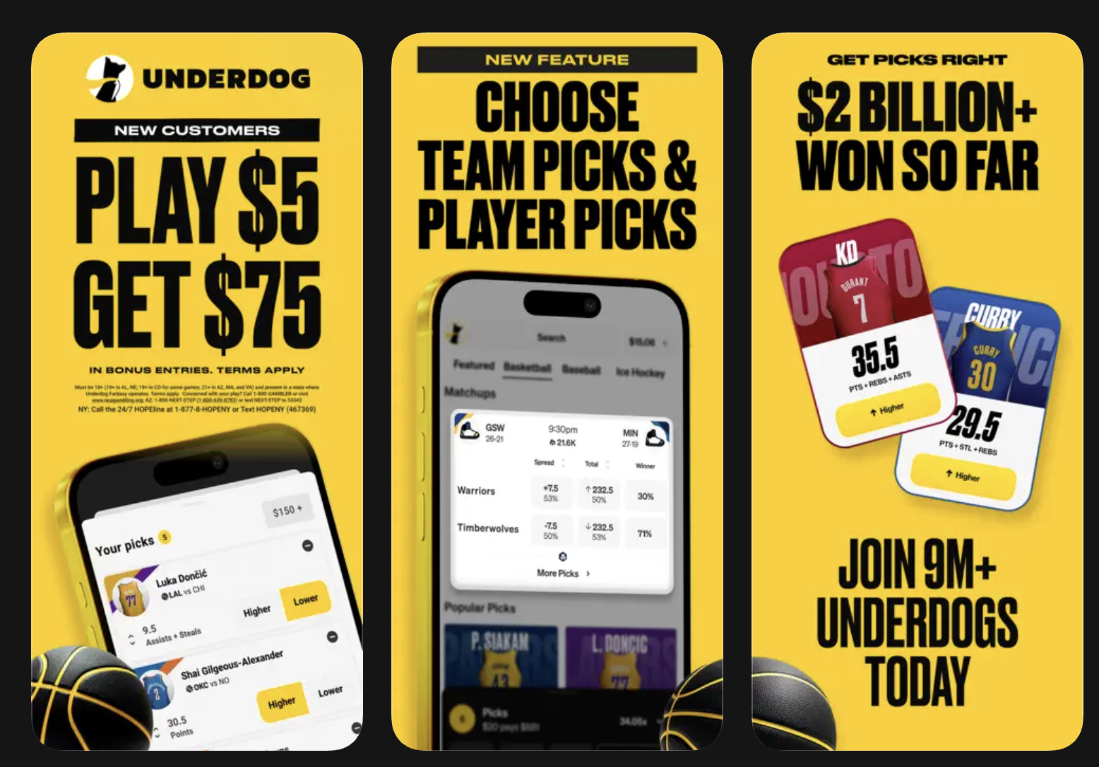 Underdog Predict app and promos