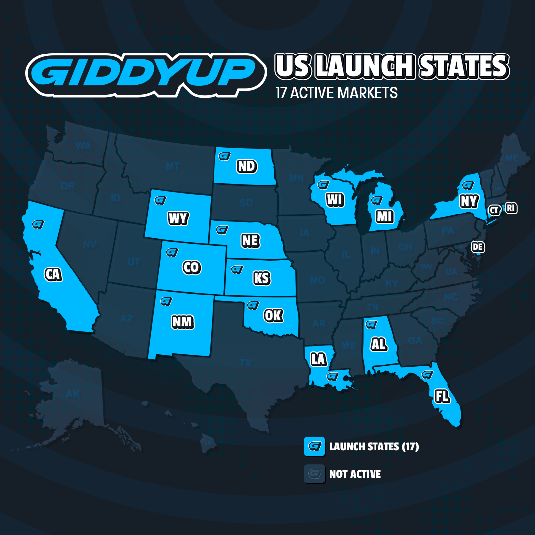 GiddyUp Launch States