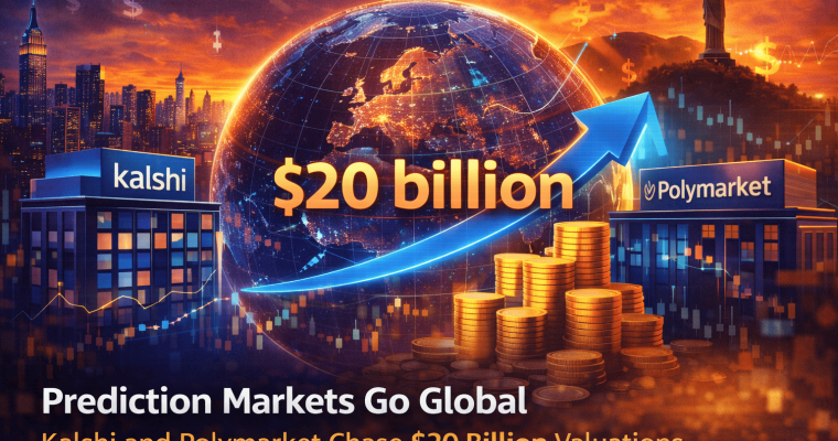 Polymarket Kalshi prediction markets go global $20 billion valuations