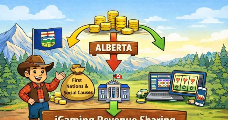 Alberta iGaming revenue distribution explained
