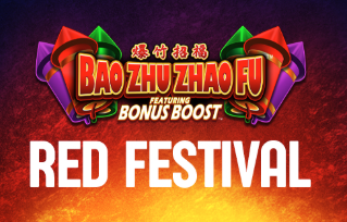 Bao Zhu Zhao Fu Featuring Bonus Boost Red Festival Aristocrat Slot