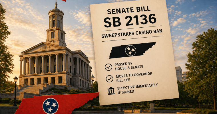 Tennessee Advances Sweepstakes Casino Ban