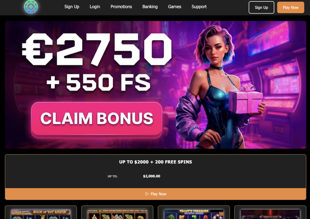 BetRepublic Online Casino Canada Screenshot