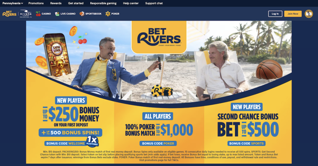 BetRivers PA Casino Bonus