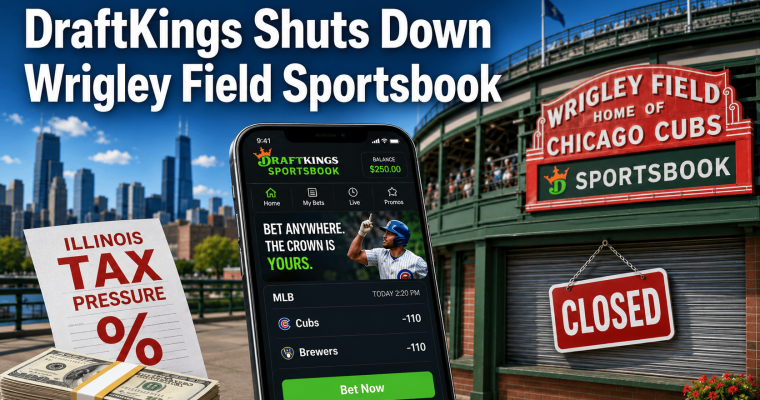 DraftKings Shuts Wrigley Sportsbook-How Taxes Are Changing Betting Options