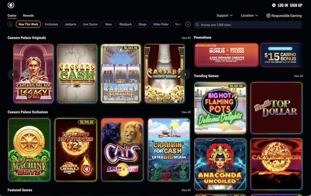 Caesars Palace Online Casino West Virginia