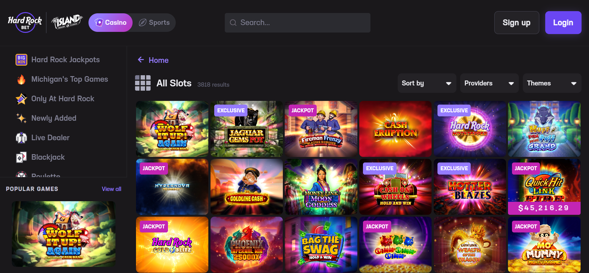 Hard Rock Bet Slots