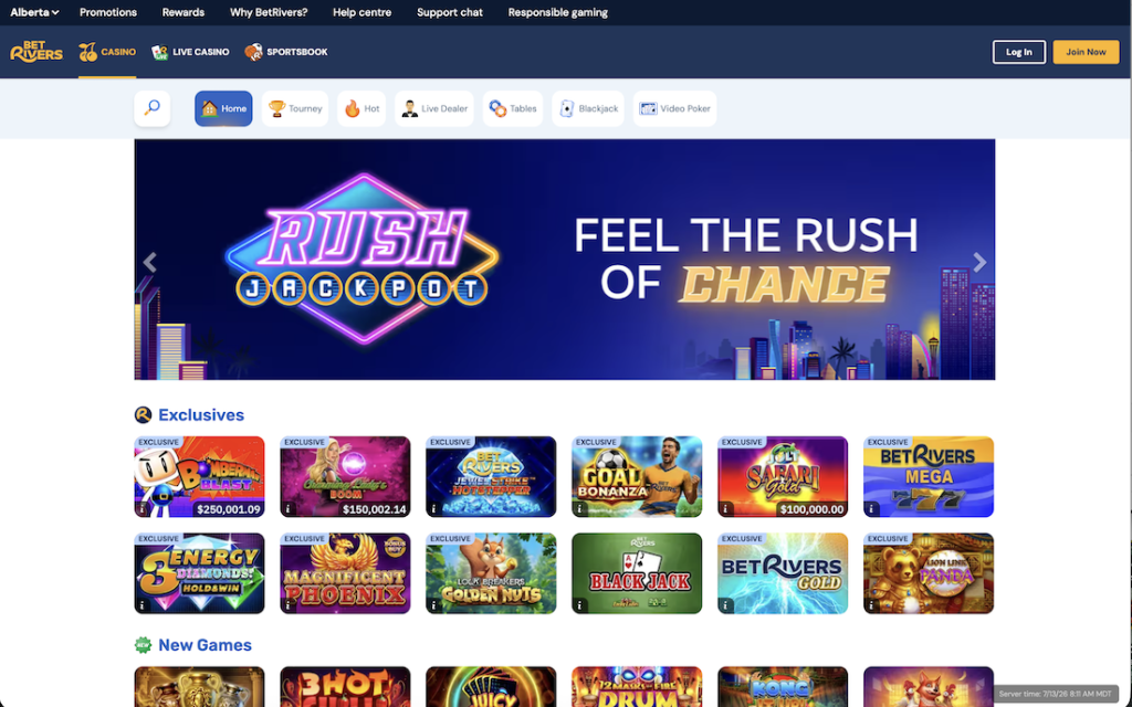 BetRivers Online Casino Alberta