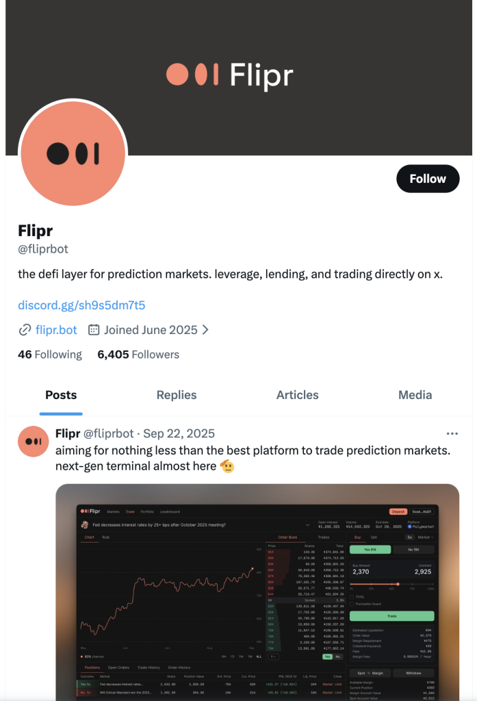 Flipr Bot X Account