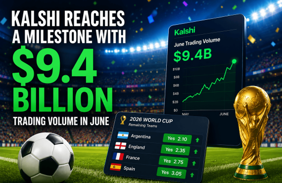 Kalshi reaches a milestone with $9.4 Billion trading volume in June