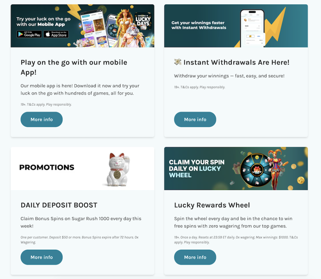 LuckyDays Casino Promotions