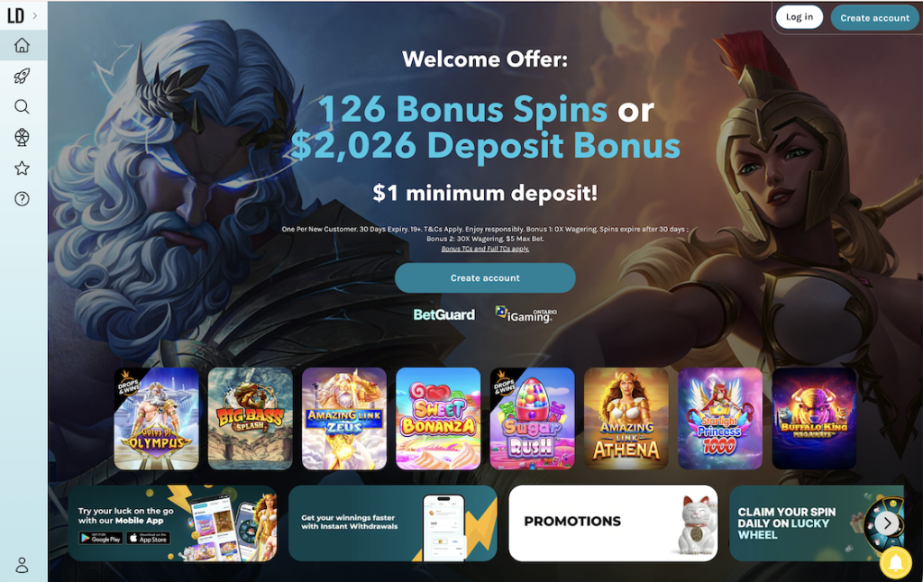 LuckyDays Casino Welcome Bonus