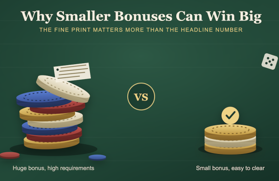 6 Reasons a Small Online Casino Bonus Can Be Better Than a Huge One
