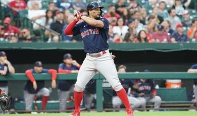 Boston Red Sox shortstop Xander Bogaerts at Oriole Park
