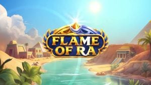 Flame of Ra Slot Logo
