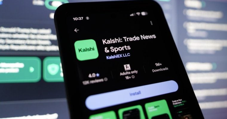 Kalshi Prediction Market Trading App Displayed On Smartphone With Live Event Contracts