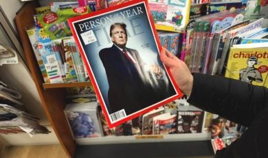 Trump on the cover as Time Person of the Year