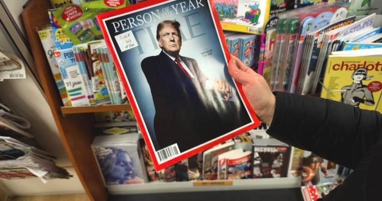 Trump on the cover as Time Person of the Year