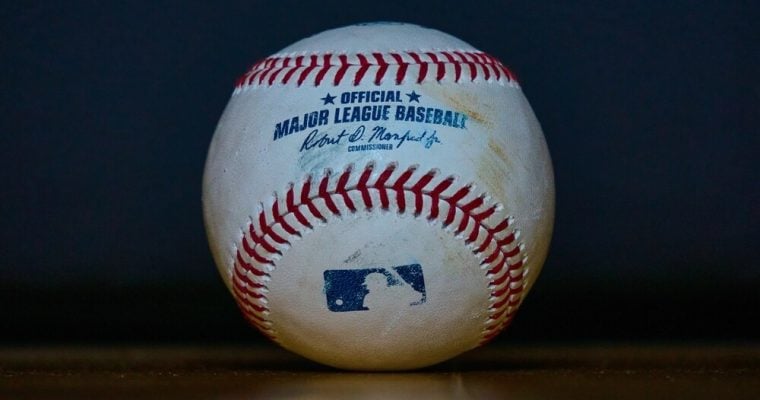 Used Baseball with 'Official Major League Baseball' Inscription