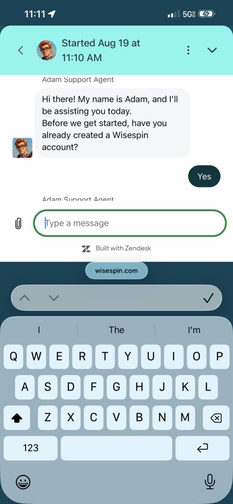 Wisespin AI Chatbot Customer Support