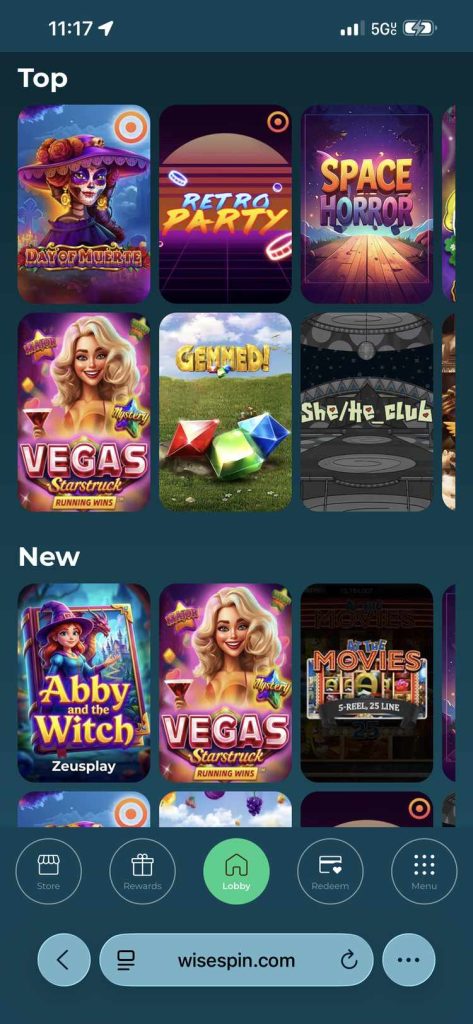 Wisespin Casino Game Library (Top and New)