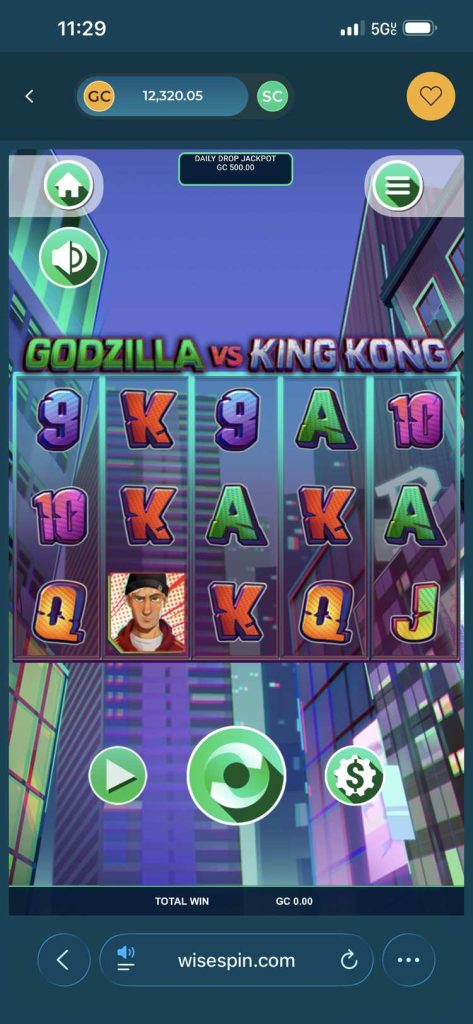 Wisespin Casino Godzilla vs. King Kong Game