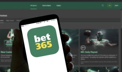 bet365 logo on a mobile screen