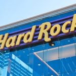 closeup of Hard Rock Casino sign