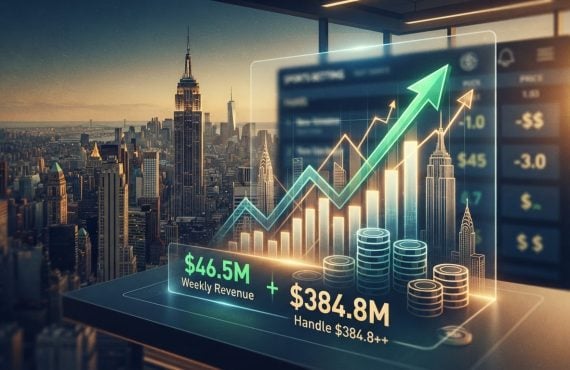 New York Sports Betting Revenue Jumps 67% in Latest Week Despite Handle Staying Below $400M