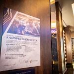 A public service announcement poster in Las Vegas, promoting responsible gambling