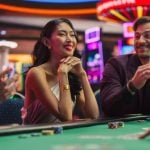 Diverse Group of People Playing in a Poker Game