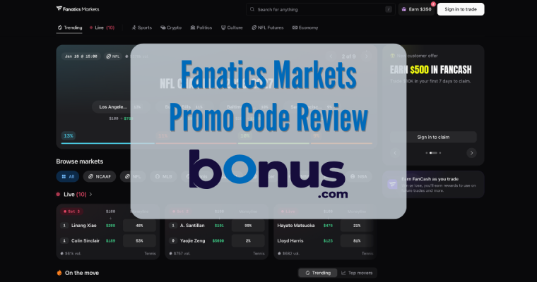 Fanatics Markets Promo Code Review Bonus.com