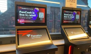 Fans place bets at a Fanatics Sportsbook