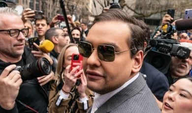George Santos attends pro-Trump supporters rally at New York criminal court