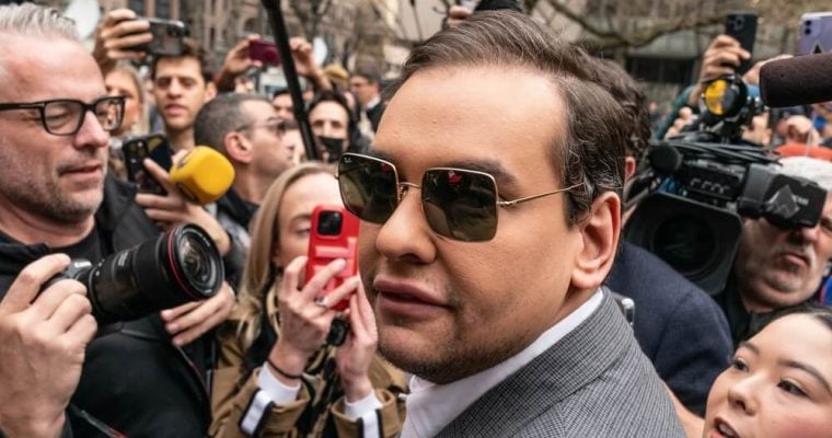 George Santos attends pro-Trump supporters rally at New York criminal court