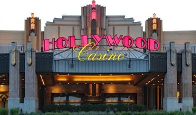 Hollywood Casino entrance in Ohio