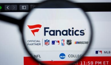 Illustrative Editorial of FANATICS.COM website homepage