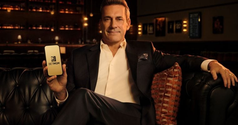 Jon Hamm lounge for BetMGM