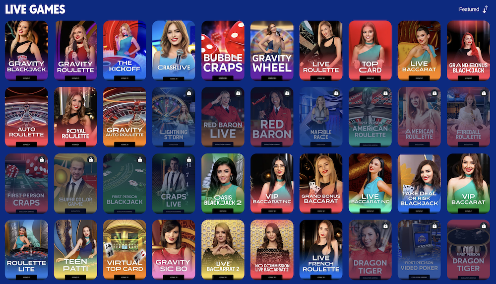 Live Dealer Games at MyPrize Casino