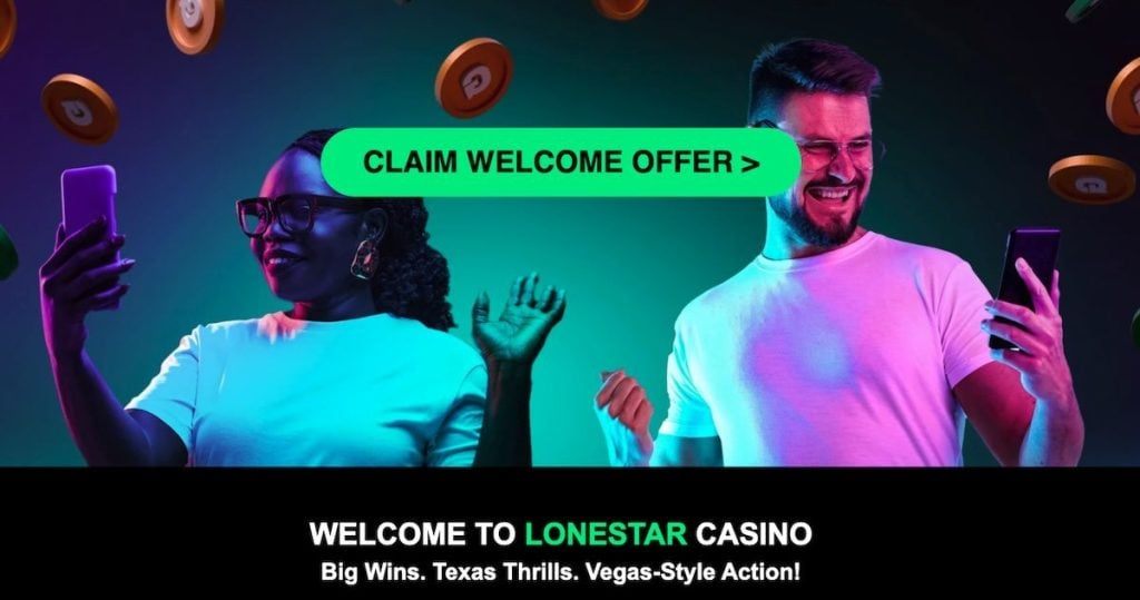 LoneStar Casino No Deposit Bonus Welcome Banner