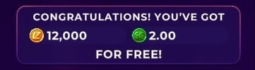 1. No-purchase bonus, claimed instantly. icon
