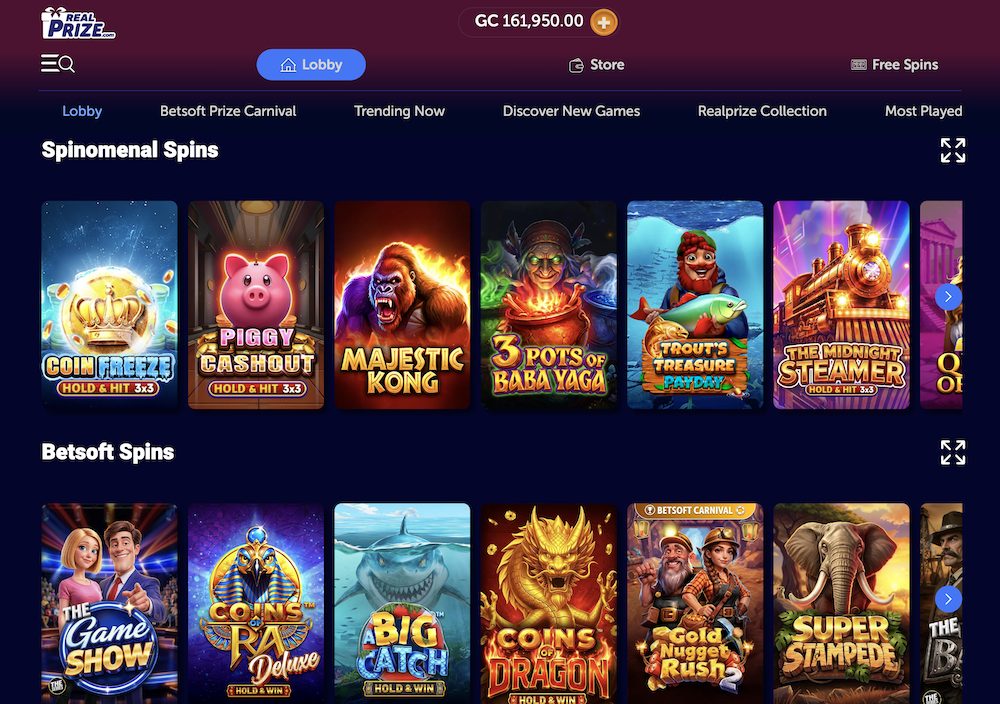 RealPrize Casino Slots Screenshot