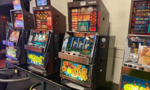 Slot machine casino interior